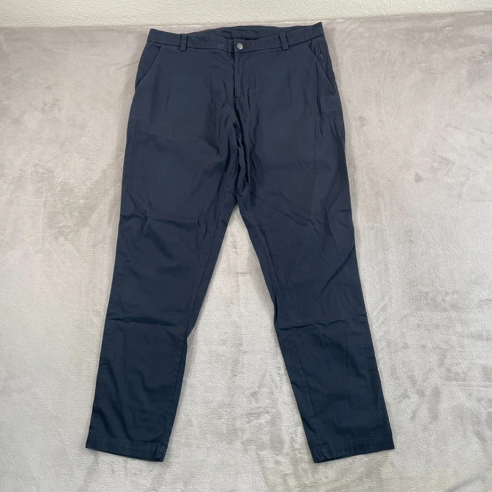 Lululemon Commission Pants‎ Men 38x33 (Tag 36) Faded Black Classic Swift Cotton